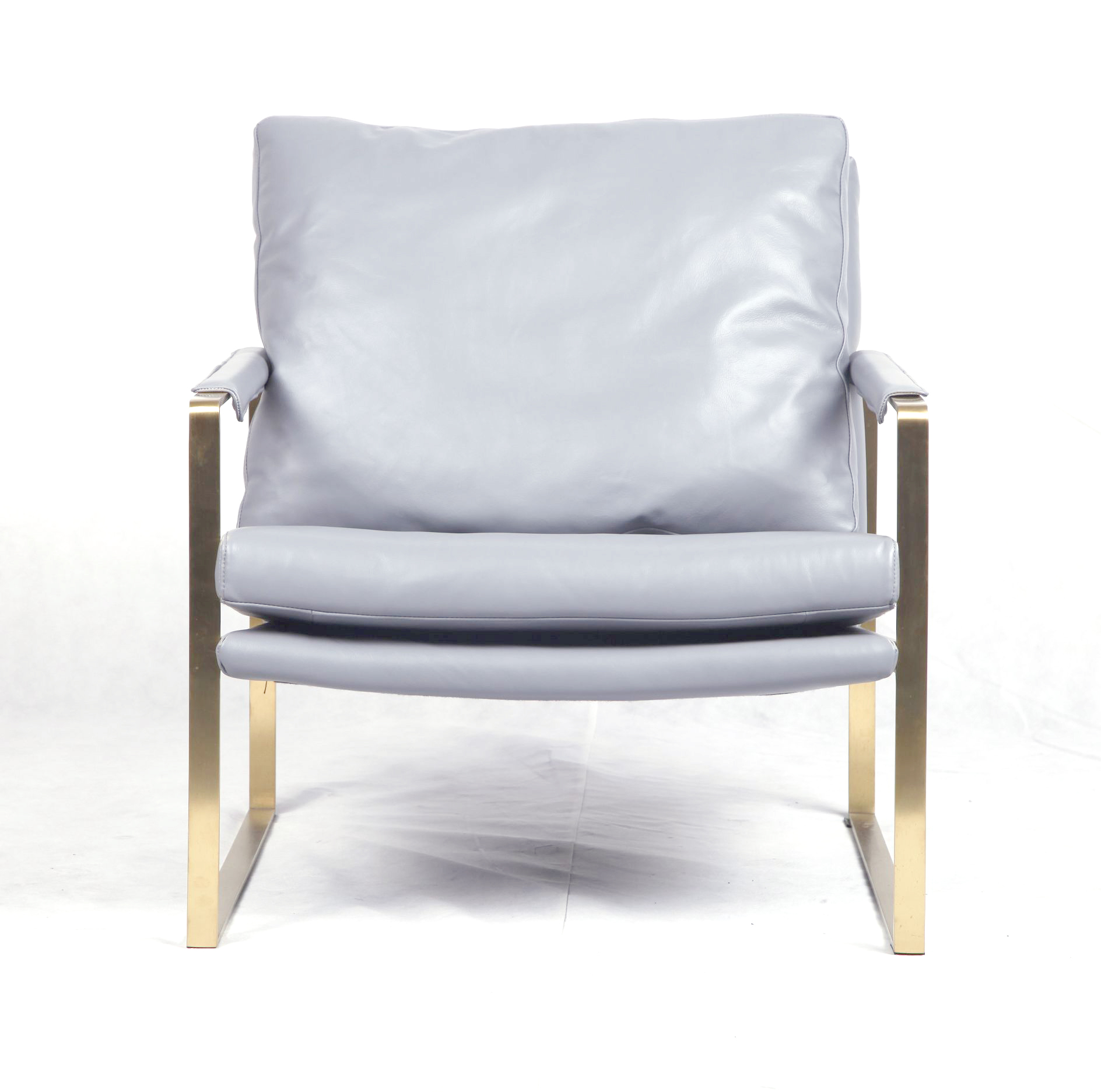 現(xiàn)代真皮休閑椅子（ZARA Lounge Chair）正面圖片