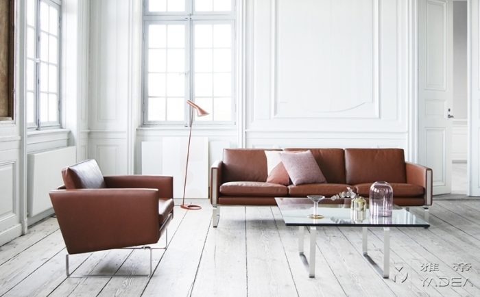 不銹鋼配真皮沙發(fā),CH101