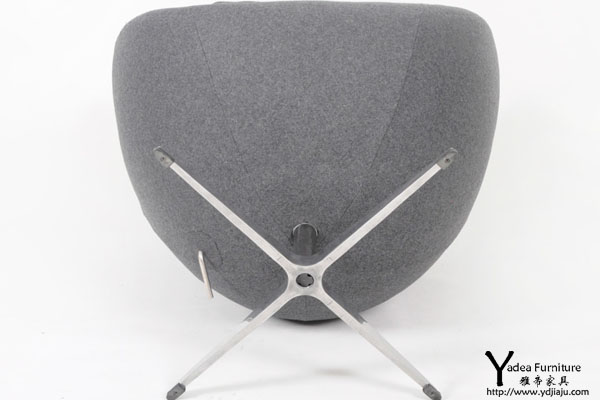 灰色羊毛絨布蛋椅（Egg Chair cashmere grey）