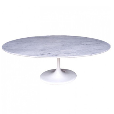 沙里寧郁金香餐桌(Saarinen Tulip Oval Dining Table)